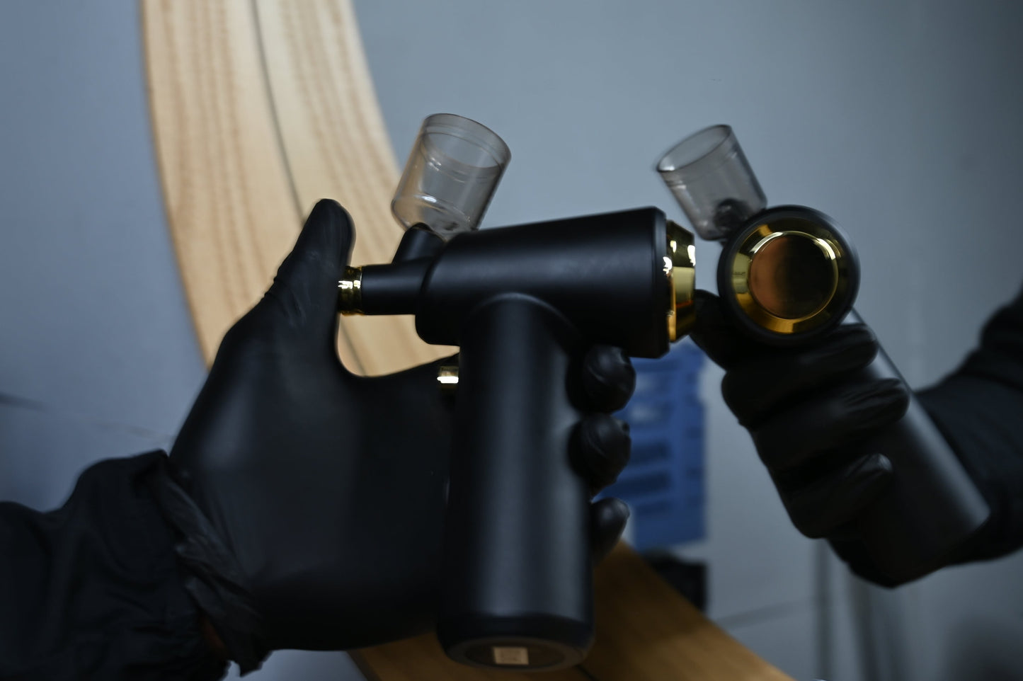 TEMPLE PORTABLE AIRBRUSH COMPRESSOR GUN