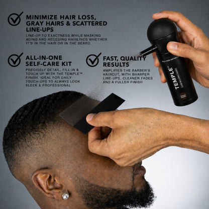 TEMPLE™ HAIR FIBERS | PREMIUM KERATIN HAIR BUILDING FIBERS